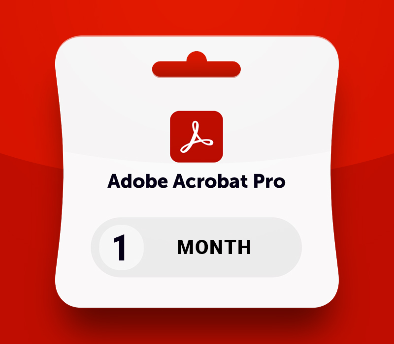 Adobe Acrobat Pro 1 Aylık Abonelik (Subscription Key)