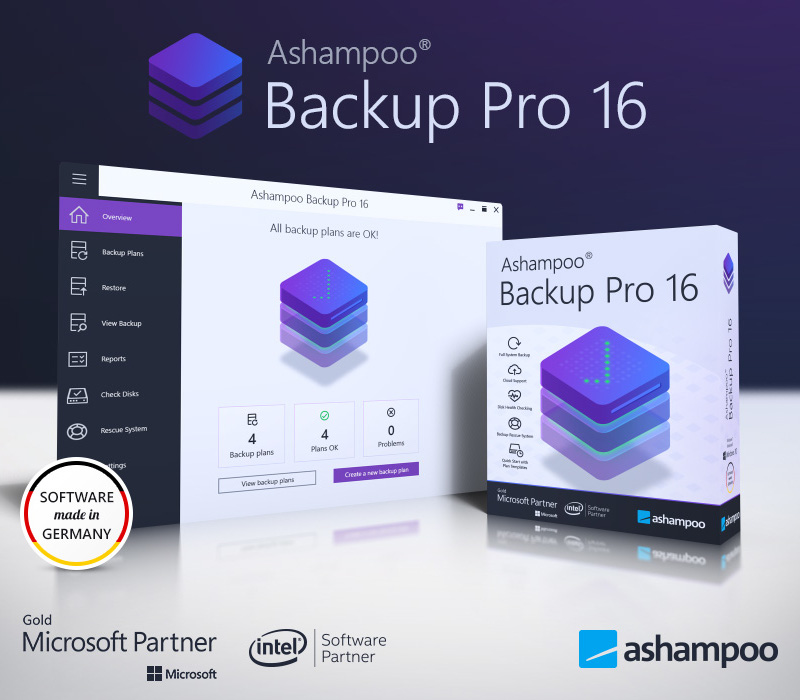 Ashampoo Backup Pro 16 Yedekleme Yazılımı Lisans Anahtarı