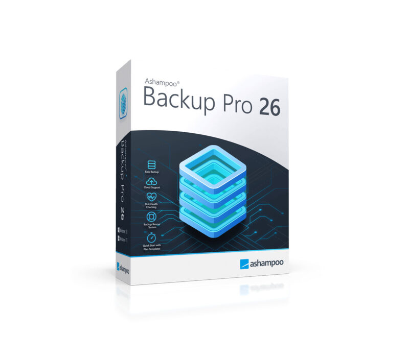 Ashampoo Backup Pro 26 Yedekleme Yazılımı Lisans Anahtarı (2 PC)