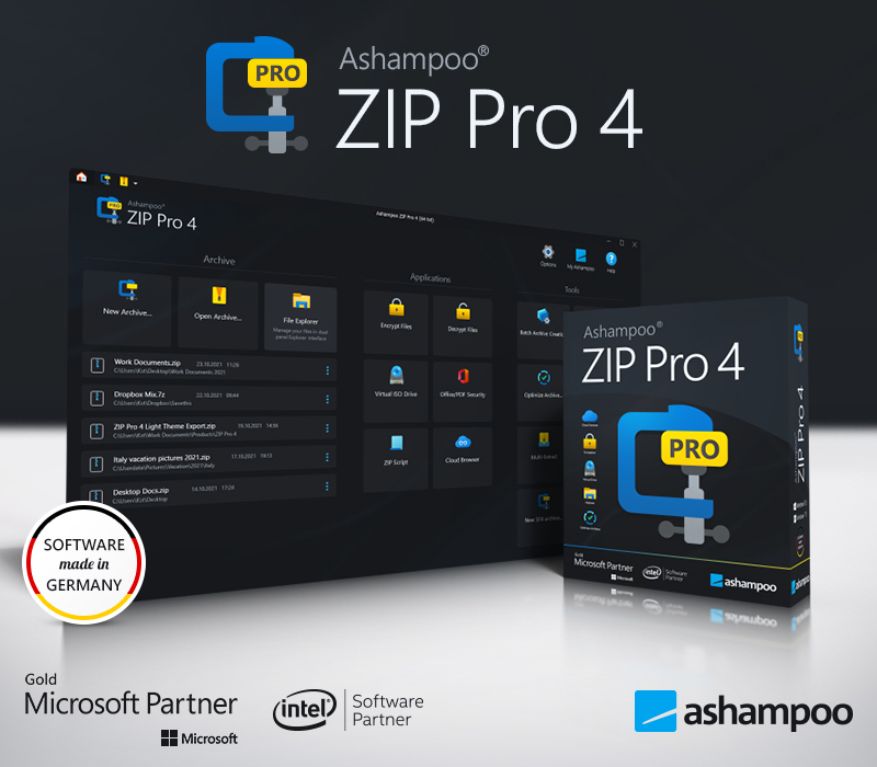 Ashampoo ZIP Pro 4 Sıkıştırma Yazılımı Lisans Anahtarı