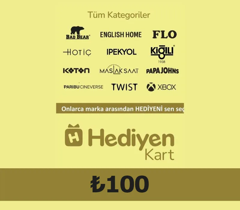 Hediyen KART All Access 100 TL Hediye Kartı (Gift Card)