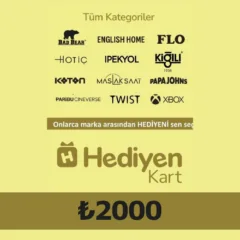 Hediyen KART - All Access ₺2000 Gift Card TR