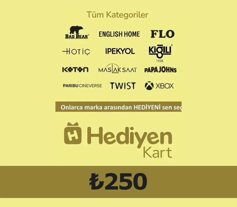 Hediyen KART All Access 250 TL Hediye Kartı (Gift Card)