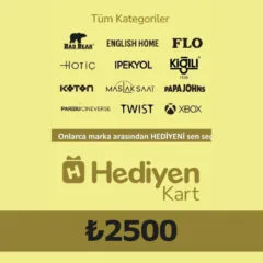 Hediyen KART - All Access ₺2500 Gift Card TR