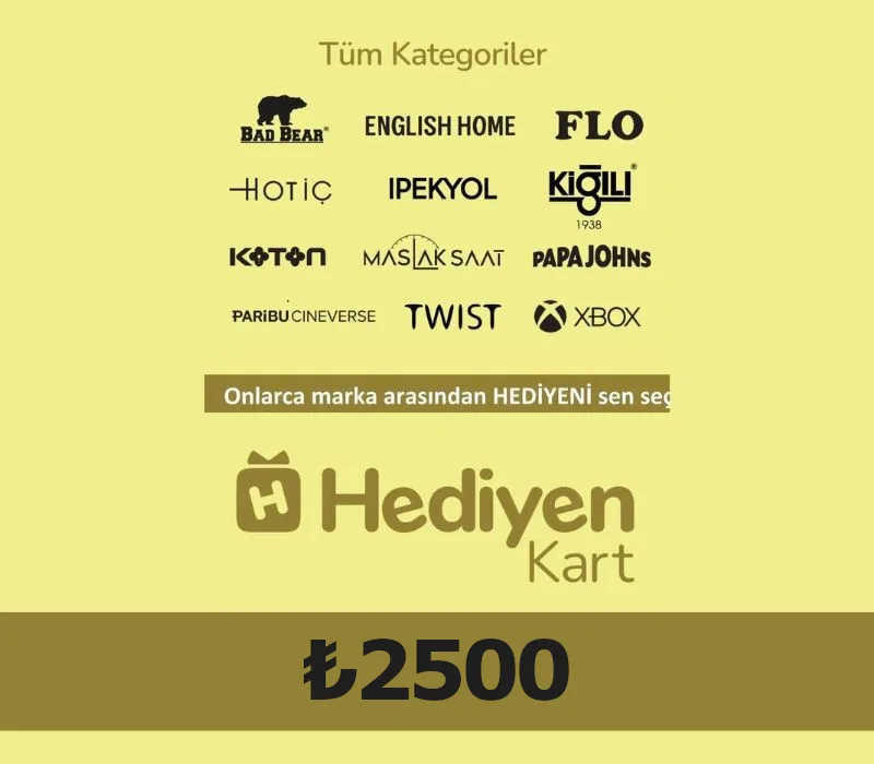 Hediyen KART All Access 2500 TL Dijital Hediye Kartı (Gift Card)