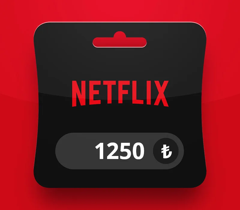 Netflix 1250 TL Abonelik Bakiye Hediye Kartı (Gift Card)