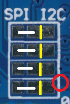 0.96 inç OLED ekran (sarı/mavi) arka görünüm