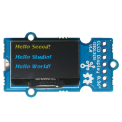 0.96 inç OLED ekran (sarı/mavi) teknik özellik diyagramı