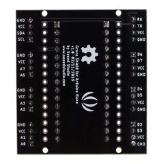 Arduino Nano Grove genişletme kartı arka görünüm, port etiketleri