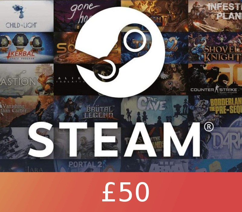 Steam 50 GBP Global Dijital Hediye Kartı (Gift Card)