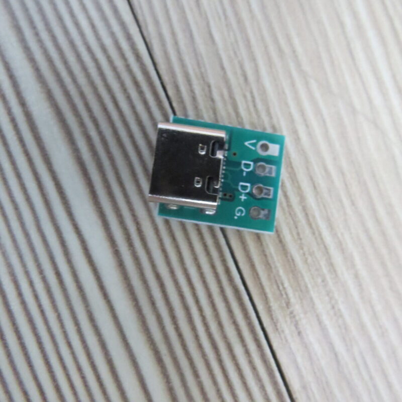 USB Type-C Dişi Soket DIP Dönüştürücü Kartı - Lehimlenebilir Breakout Modülü